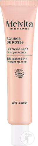 Melvita Source De Roses BB Crème 6en1 Soin Perfecteur Dorée Bio Tube 40ml
