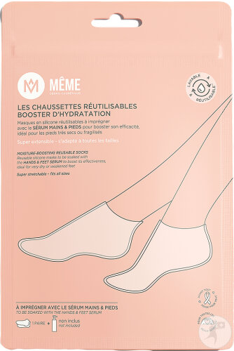 Même Cosmetics Les Chaussettes De Soin Reutilisables Booster Hydratation 1 Paire