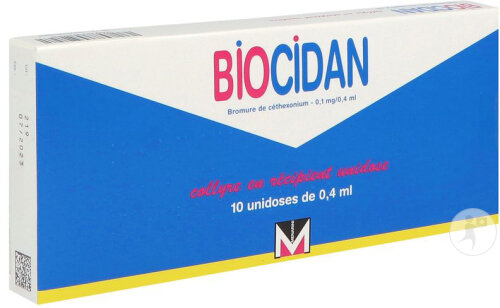 Menarini Biocidan 0,1mg/0,4ml Collyre 10 Unidoses