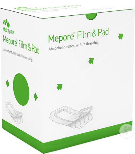 Mepore Film & Pad Film Absorbant Auto-Adhésif Transparent 9x10cm Pièces 5