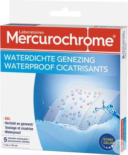 Mercurochrome Pansement Cicatrisant Waterproof 5 Pièces
