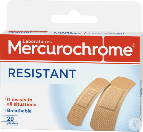 Mercurochrome Pansement Résistant 20 Pièces