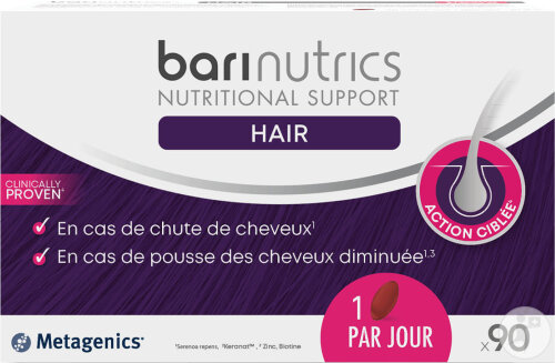 Metagenics BariNutrics Hair 90 Gélules Nouvelle Formule