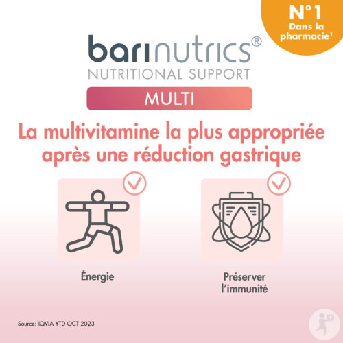 Metagenics BariNutrics Multi 13 Vitamines Et 8 Minéraux Complément Alimentaire 180 Gélules-2