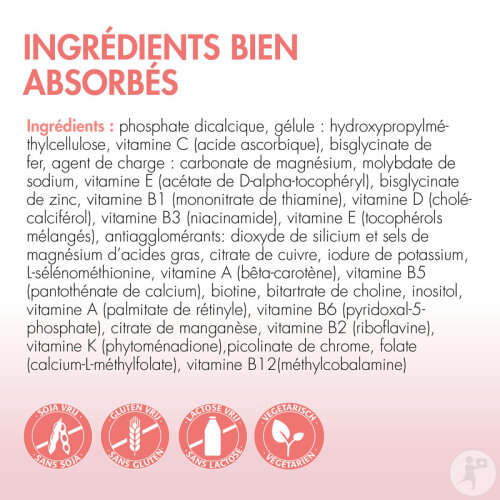 Metagenics BariNutrics Multi 13 Vitamines Et 8 Minéraux Complément Alimentaire 180 Gélules-4