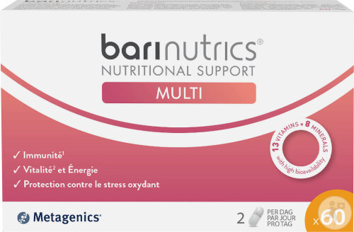 Metagenics BariNutrics Multi 13 Vitamines Et 8 Minéraux Complément Alimentaire 60 Gélules