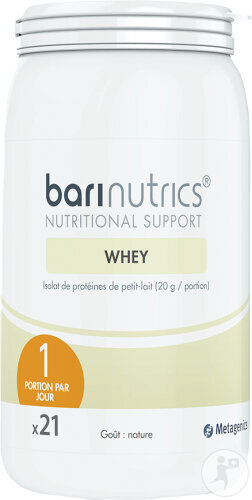 Metagenics BariNutrics Whey Goût Nature 21 Portions