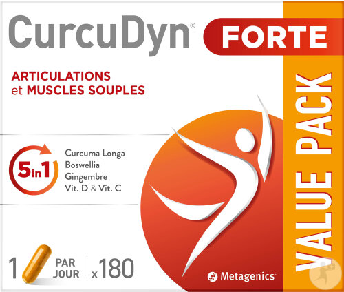 Metagenics Curcudyn Forte Articulations Et Muscles 180 Gélules