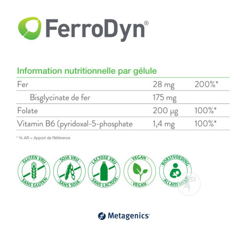 Metagenics FerroDyn 30 Gélules-4