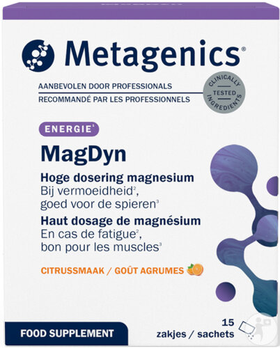 Metagenics MagDyn NutriDyn Magnésium Poudre 15 Sachets