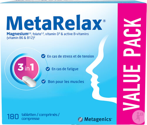 Metagenics MetaRelax Magnésium 180 Comprimés