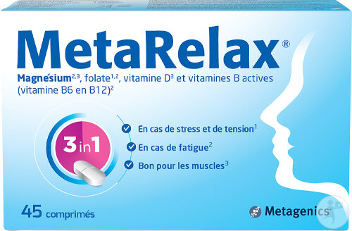 Metagenics MetaRelax Magnésium 45 Comprimés