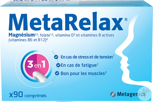 Metagenics MetaRelax Magnésium 90 Comprimés