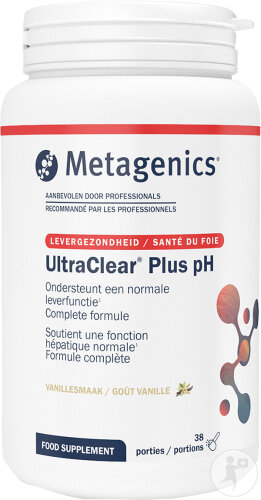 Metagenics UltraClear Plus pH Fonction Hépatique Vanille 38 Portions Pot 950g