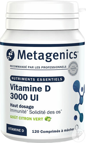 Metagenics Vitamine D 3000 UI 120 Comprimés À Mâcher