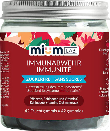 MiumLab Immunité Sans Sucres 42 Gummies