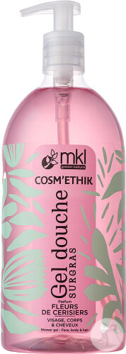 MKL Green Nature Cosm'Éthik Fleurs De Cérisiers Shampoing Douche Flacon-Pompe 1l