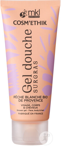 MKL Green Nature Cosm'Ethik Gel Douche Pêche Blanche Bio De Provence 100ml