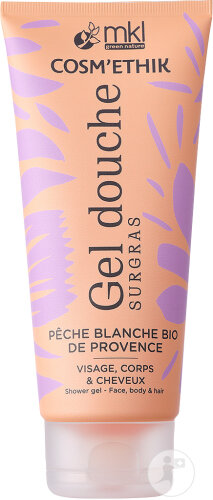 MKL Green Nature Cosm'Ethik Gel Douche Pêche Blanche Bio De Provence 200ml