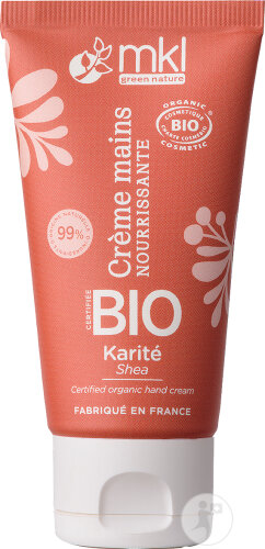 MKL Green Nature Crème Mains Bio Nourrissante Et Réparatrice Karité 50ml