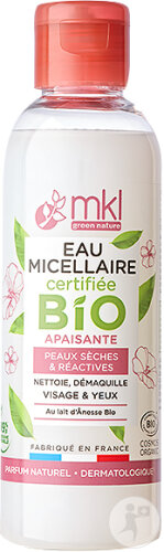 MKL Green Nature Eau Micellaire Bio Apaisante Peaux Sèches Et Réactives 100ml
