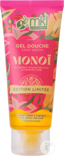 MKL Green Nature Gel Douche Sans Savon Monoï Visage Corps Et Cheveux Édition Limitée 100ml