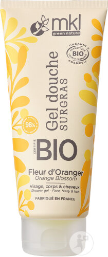 MKL Green Nature Gel Douche Surgras Fleur D'Oranger Bio 200ml