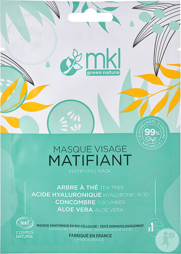 MKL Green Nature Masque Visage Matifiant 10ml NF