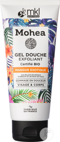 MKL Green Nature Mohea Gel Douche Exfoliant Mangue Exotique Bio Visage Et Corps 200ml