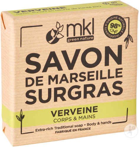 MKL Green Nature Savon De Marseille Solide Surgras Verveine 100g