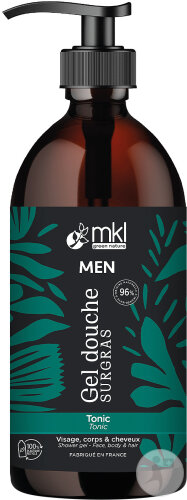 MKL Green Nature Men Gel Douche Surgras Tonic Visage Corps Et Cheveux 1l