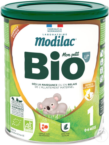 Modilac 1 Mon Petit LF+ Bio Lait Infantile 0-6 Mois Pot 800g