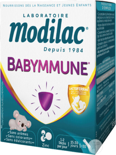 Modilac Babymmune Complément Alimentaire 30 Sticks De Poudre