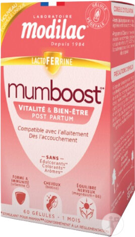 Modilac Mumboost Vitalité Et Bien-Être Post Partum 60 Gélules