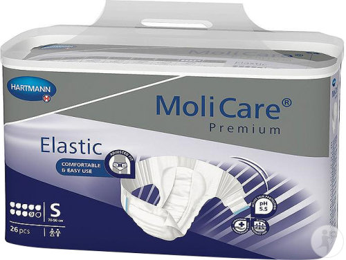 Molicare Premium Elastic Slip 9 Gouttes Taille S Incontinence Très Sévère 26 Pièces