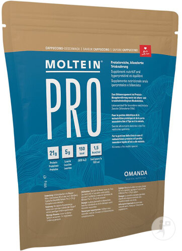 Moltein Pro Supplément Nutritif Saveur Cappuccino Sachet 510g