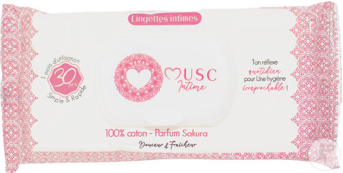 Musc Intime Fleur De Sakura L'Innocente Lingettes Intimes 30 Pièces
