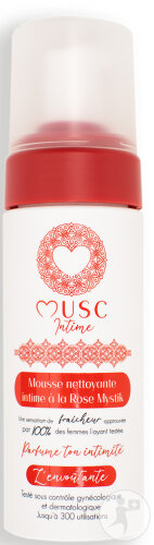 Musc Intime Rose Mystik L’Envoûtante Mousse Nettoyante Intime Flacon Pompe 150ml