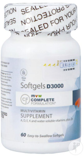 MVW Complete Formule Multivitaminée D3000 60 Capsules Molles