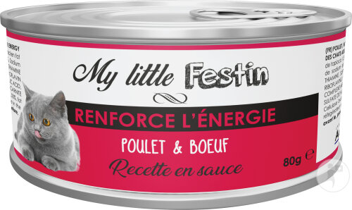 My Little Festin Chat Renforce L’Énergie Recette En Sauce 80g