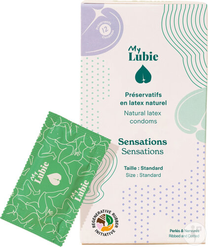 My Lubie Préservatifs Sensations Taille Standard 12 Pièces