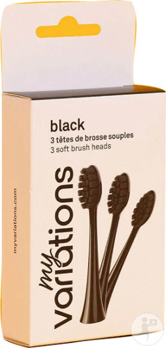 My Variations Têtes De Brosse Noir 3 Pièces