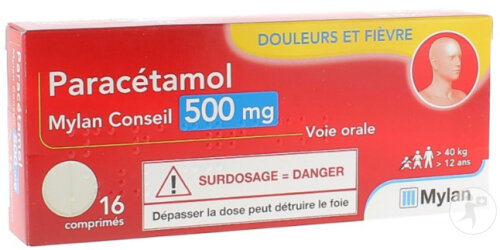Mylan Conseil Paracétamol 500mg Comprimés 16