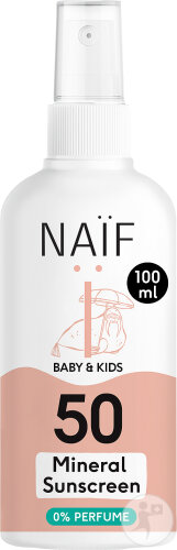 Naïf Baby & Kids Spray Solaire Minéral IP50 Sans Parfum 100ml