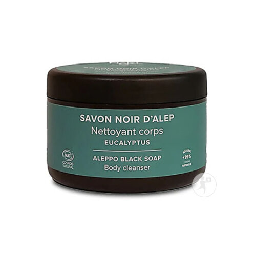 Najel Eucalyptus Savon Noir D'Alep Nettoyant Corps Purifiant Pot 180g-2