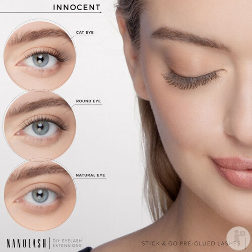 Nanolash Faux Cils Pré-Collés Innocent 1 Boîte-3