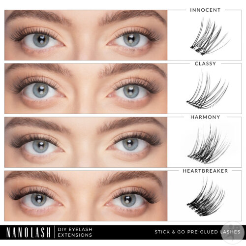Nanolash Faux Cils Pré-Collés Innocent 1 Boîte-7