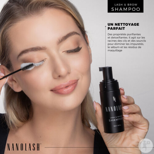 Mousse Nettoyante Pour Cils NEICHA 40ml - Pour Cils Naturels Et Extensions - Neuf Corée