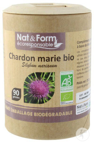 Nat&Form Chardon Marie Bio 90 Gélules Écoresponsable