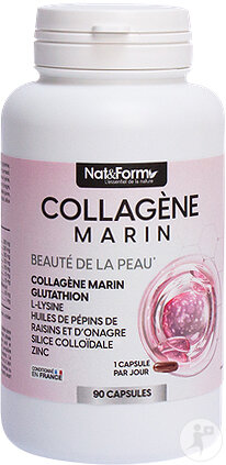 Nat&Form Collagène Marin Beauté De La Peau 90 Capsules